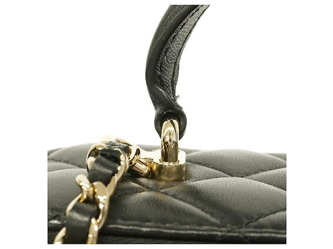 Vanity Borsa a tracolla Chanel Matelassé con catena Nero - vista 7