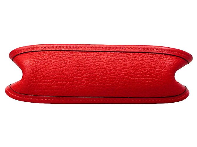 Hermès Borsa a tracolla Hermes Evelyne TPM Rosso - vista 3