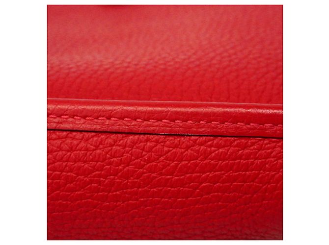 Hermès Borsa a tracolla Hermes Evelyne TPM Rosso - vista 7