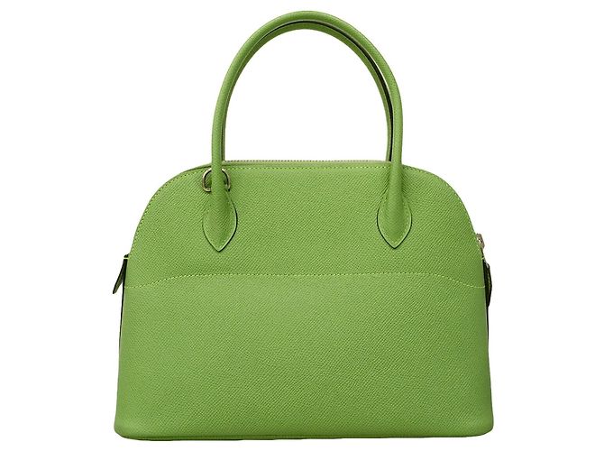 Hermès Borsa Hermes Bolide 26 Verde - vista 11