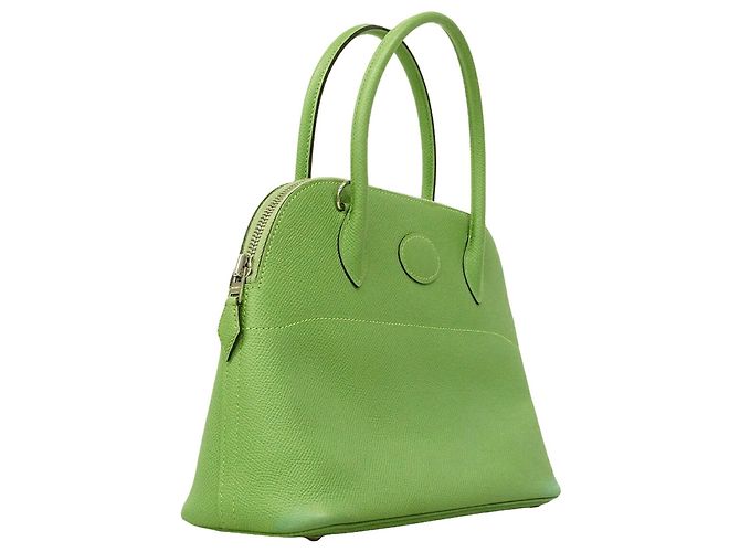 Hermès Borsa Hermes Bolide 26 Verde - vista 2