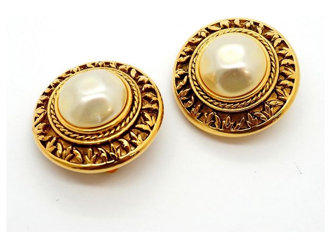 Orecchini a clip Chanel placcati oro D'oro - vista 2
