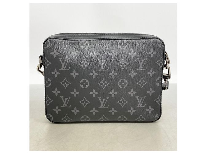 Borsa a tracolla Trio Monogram Eclipse Reverse Louis Vuitton Marrone Nero - vista 10