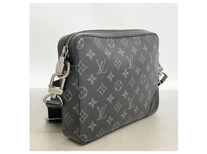 Borsa a tracolla Trio Monogram Eclipse Reverse Louis Vuitton Marrone Nero - vista 2