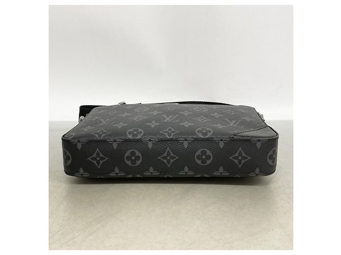 Borsa a tracolla Trio Monogram Eclipse Reverse Louis Vuitton Marrone Nero - vista 3