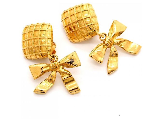 Orecchini a clip Chanel placcati oro D'oro - vista 2