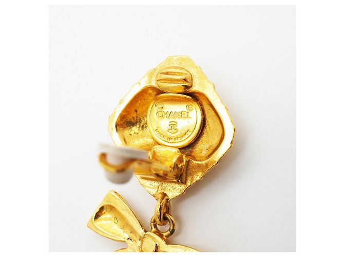 Orecchini a clip Chanel placcati oro D'oro - vista 4