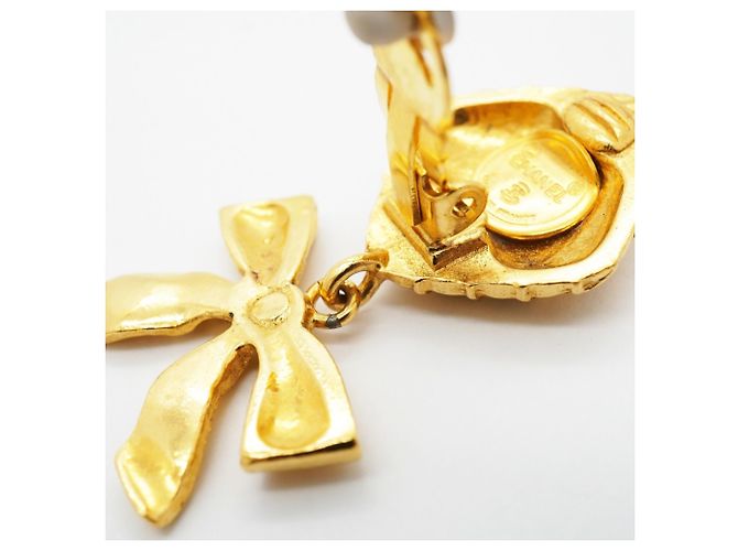Orecchini a clip Chanel placcati oro D'oro - vista 6