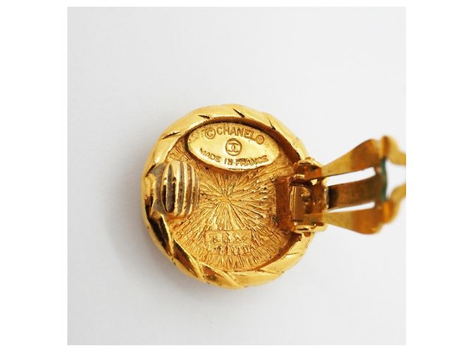 Orecchini a clip Chanel Gold D'oro - vista 4