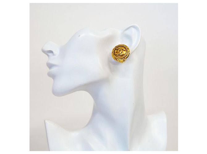 Orecchini a clip Chanel Gold D'oro - vista 5