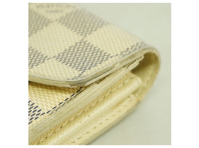 Sarah Louis Vuitton Damier Azur Langbeutel Weiß - Ansicht 6