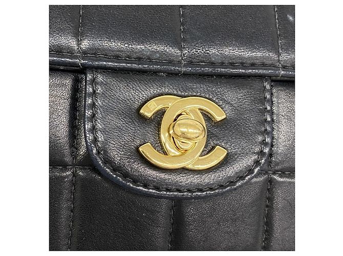 Timeless Borsa a tracolla con catena Chanel Chocolate Bar Nero - vista 10