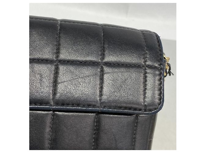 Timeless Borsa a tracolla con catena Chanel Chocolate Bar Nero - vista 9