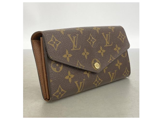 Louis Vuitton Monogram Portefeuille Sarah Long Wallet M60531 Marrone - vista 2