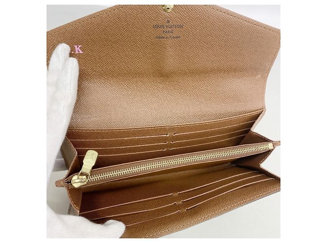Louis Vuitton Monogram Portefeuille Sarah Long Wallet M60531 Marrone - vista 3
