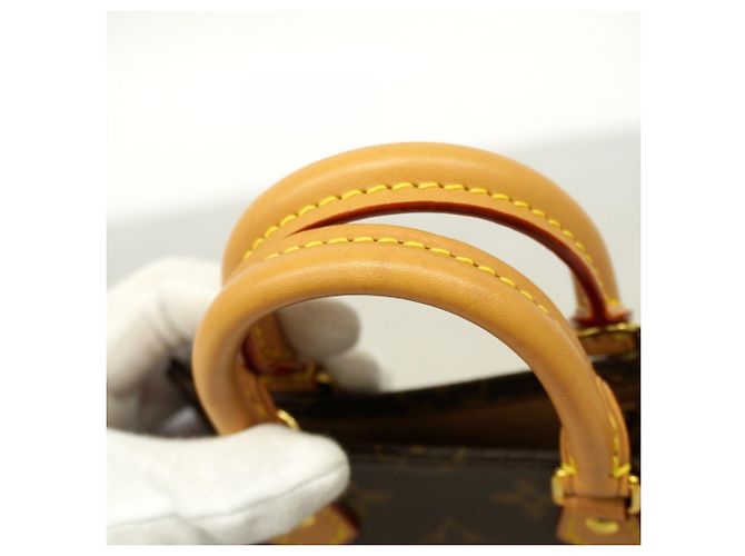 Louis Vuitton Monogram Petite Sac Plat Handtasche Braun - Ansicht 10