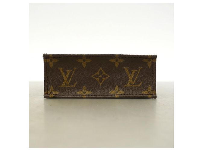 Louis Vuitton Monogram Petite Sac Plat Handtasche Braun - Ansicht 3