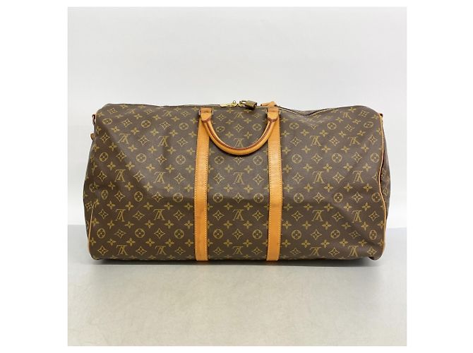 Louis Vuitton Monogram Keepall Bandoulière 60 Marrone - vista 14