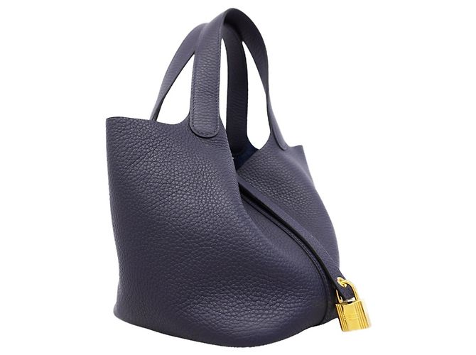 Hermès Borsa Hermes Picotin Lock PM Blu - vista 2