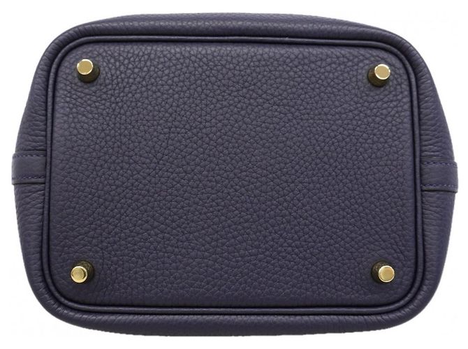 Hermès Borsa Hermes Picotin Lock PM Blu - vista 3
