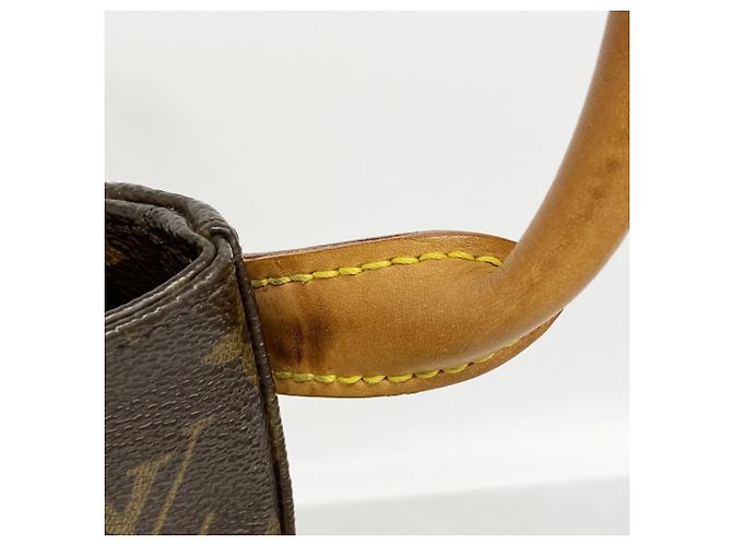 Sac à épaule Louis Vuitton Monogram Looping GM Marron - vue 10