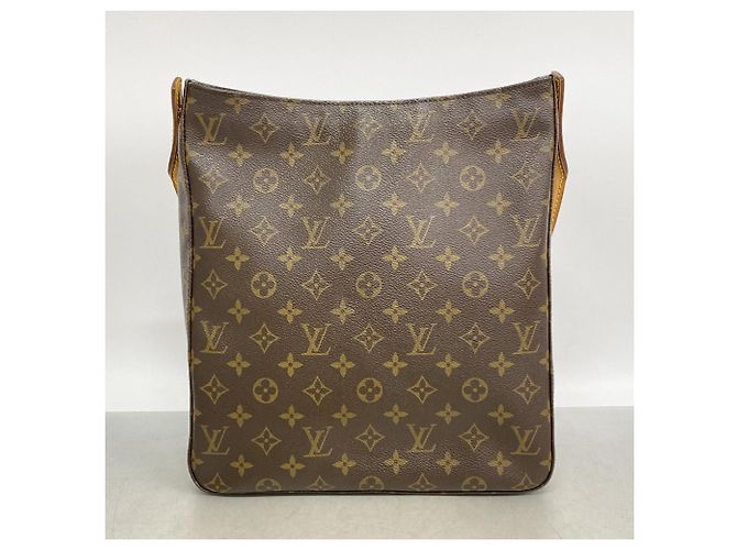 Sac à épaule Louis Vuitton Monogram Looping GM Marron - vue 11