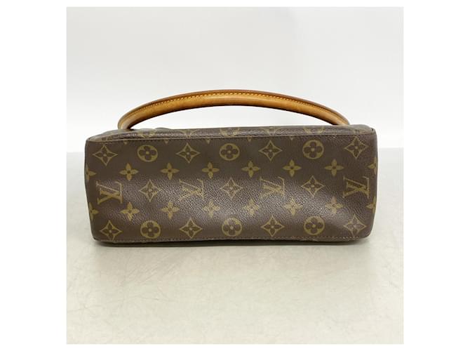 Sac à épaule Louis Vuitton Monogram Looping GM Marron - vue 3