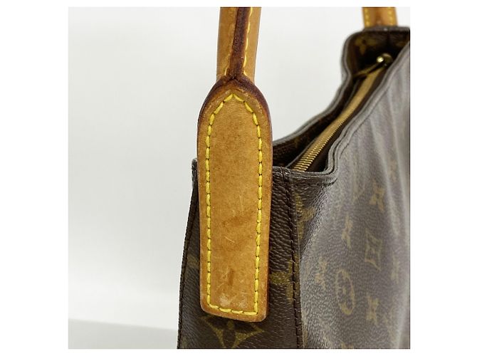 Sac à épaule Louis Vuitton Monogram Looping GM Marron - vue 8