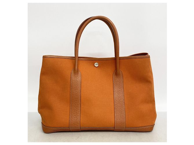 Hermès Borsa Tote Hermes Garden PM Arancione - vista 10