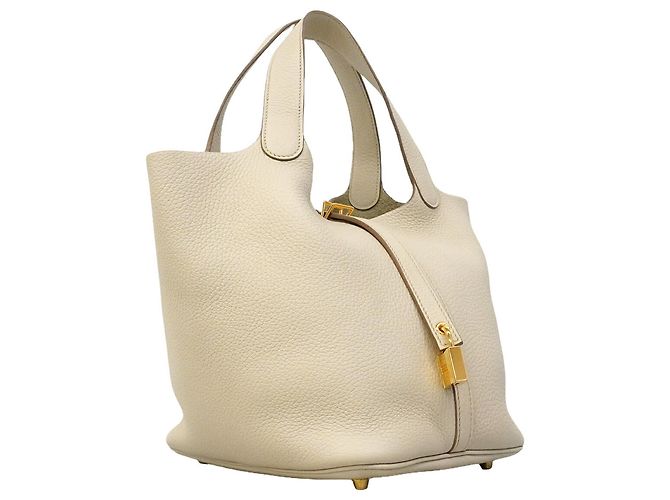 Hermès Borsa Hermes Picotin Lock MM Beige - vista 2