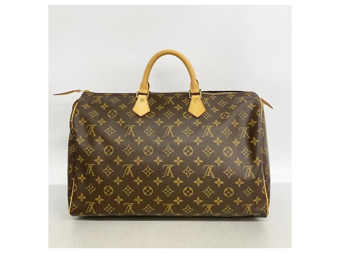Borsa Louis Vuitton Monogram Speedy 40 Marrone - vista 9