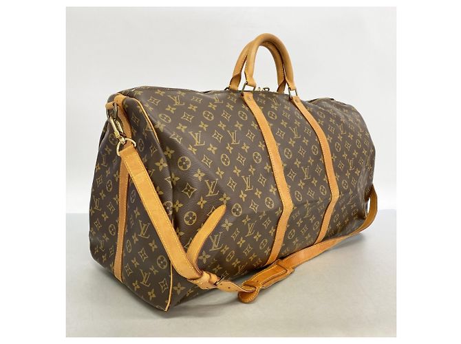 Louis Vuitton Boston Monogram Keepall Bandoulière 60 Marrone - vista 2