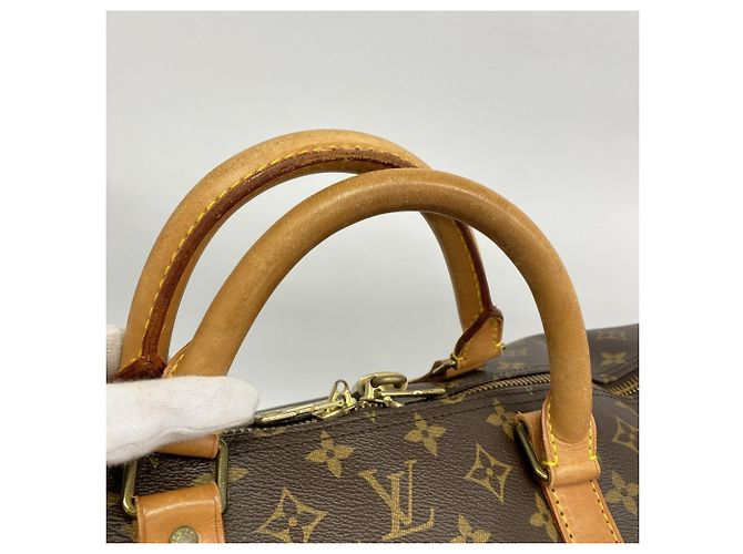 Louis Vuitton Boston Monogram Keepall Bandoulière 60 Marrone - vista 9