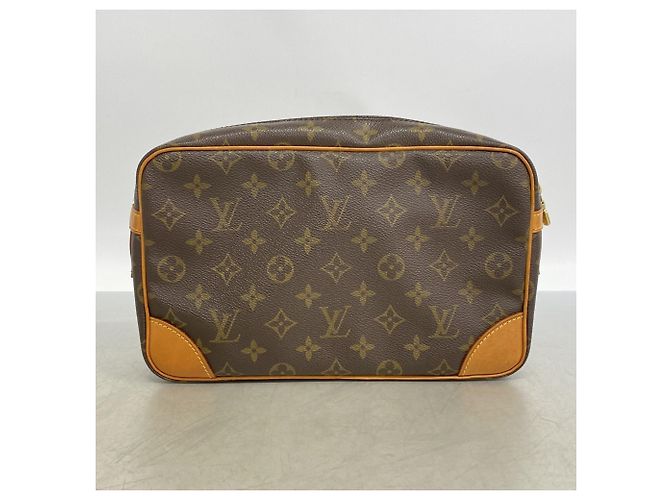 Borsa a Clutch Louis Vuitton Monogram Compiegne 28 Marrone - vista 9