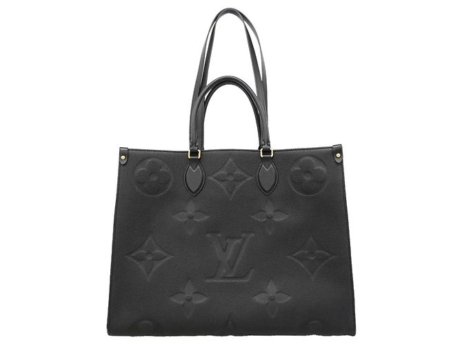 Borsa Tote Louis Vuitton Monogram Empreinte OnTheGo GM Nero - vista 12