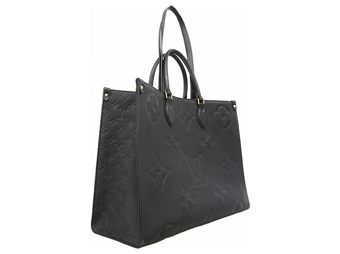 Borsa Tote Louis Vuitton Monogram Empreinte OnTheGo GM Nero - vista 2