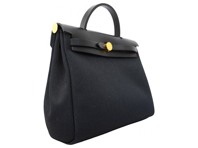 Hermès Borsa Hermes Herbag Zip PM Nero - vista 2