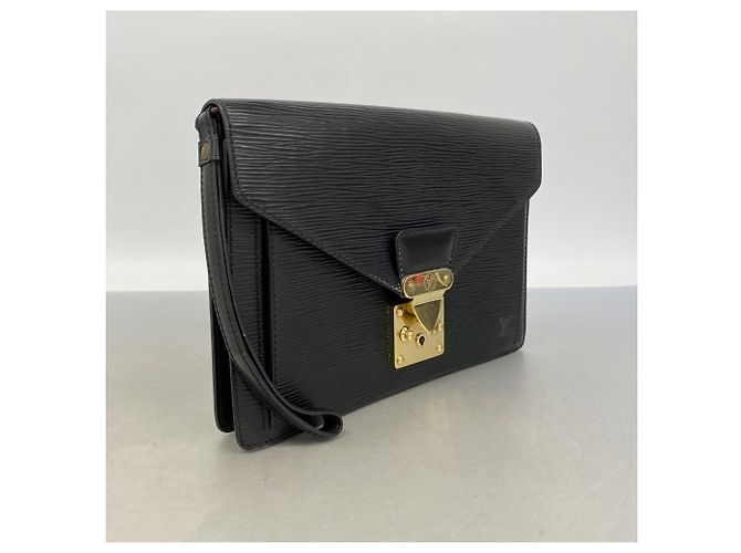 Borsa a pochette Louis Vuitton in pelle Epi Nero - vista 2