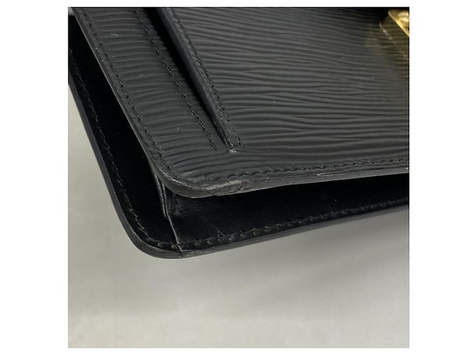 Borsa a pochette Louis Vuitton in pelle Epi Nero - vista 7