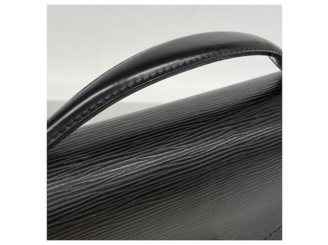 Borsa Louis Vuitton Epi Monceau 28 Nero - vista 9