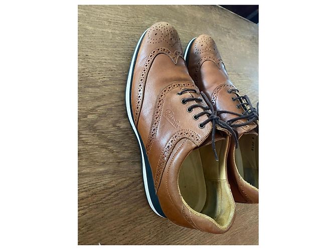 Paraboot Scarpe Oxford in pelle marrone - vista 11