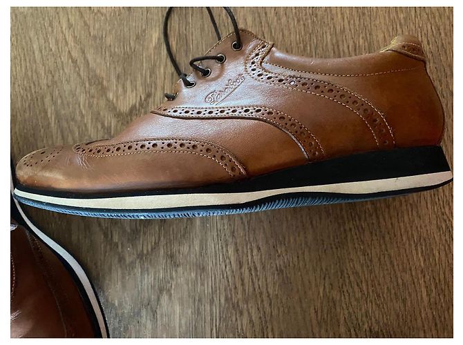 Paraboot Scarpe Oxford in pelle marrone - vista 2