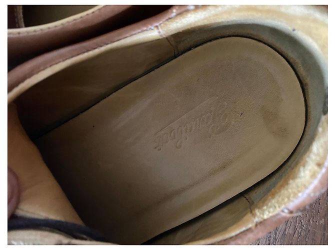 Paraboot Scarpe Oxford in pelle marrone - vista 4