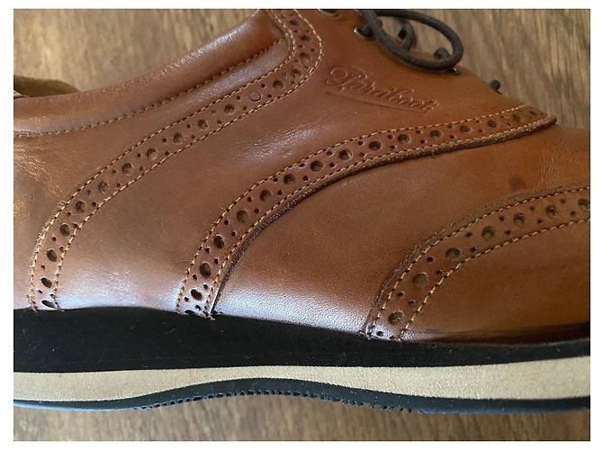 Paraboot Scarpe Oxford in pelle marrone - vista 6