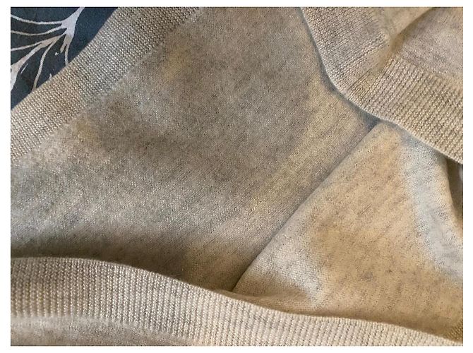 Eric Bompard Kaschmirpullover Beige 3/4-Ärmel - Ansicht 13