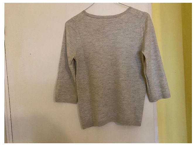 Eric Bompard Kaschmirpullover Beige 3/4-Ärmel - Ansicht 2