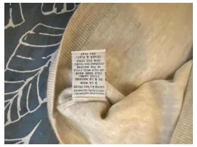 Eric Bompard Kaschmirpullover Beige 3/4-Ärmel - Ansicht 8