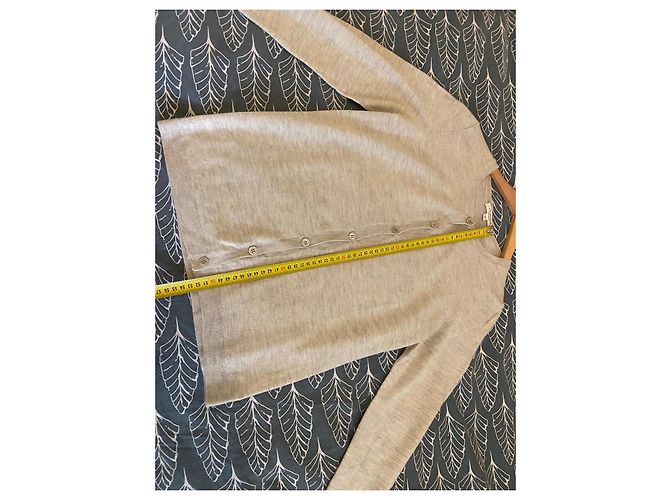 Eric Bompard Kaschmir-Cardigan in Beige - Ansicht 6