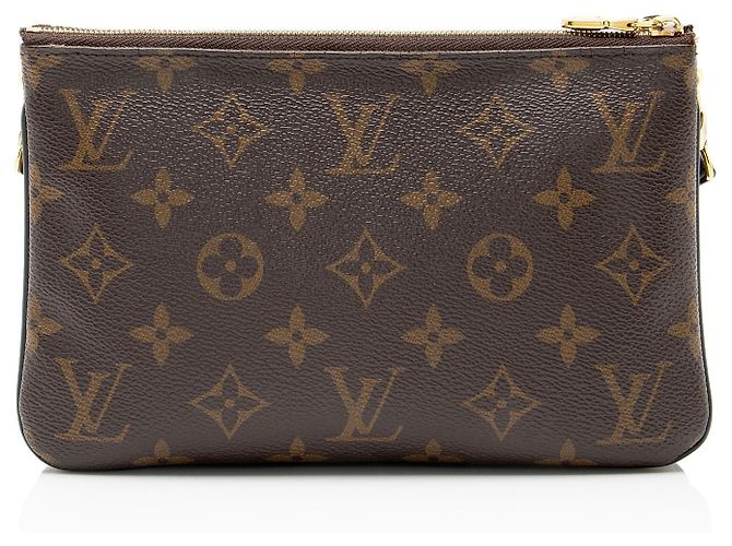 Louis Vuitton Giant Monogram Canvas Double Zip Pochette - VENTA FINAL Castaño - vista 3