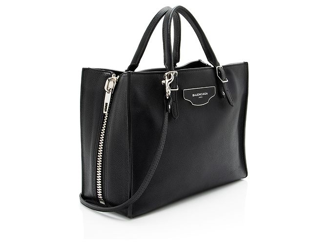 Tote Balenciaga Papier A6 Zip Around in pelle di vitello - vista 2